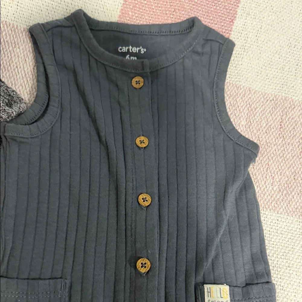 Carters charcoal romper